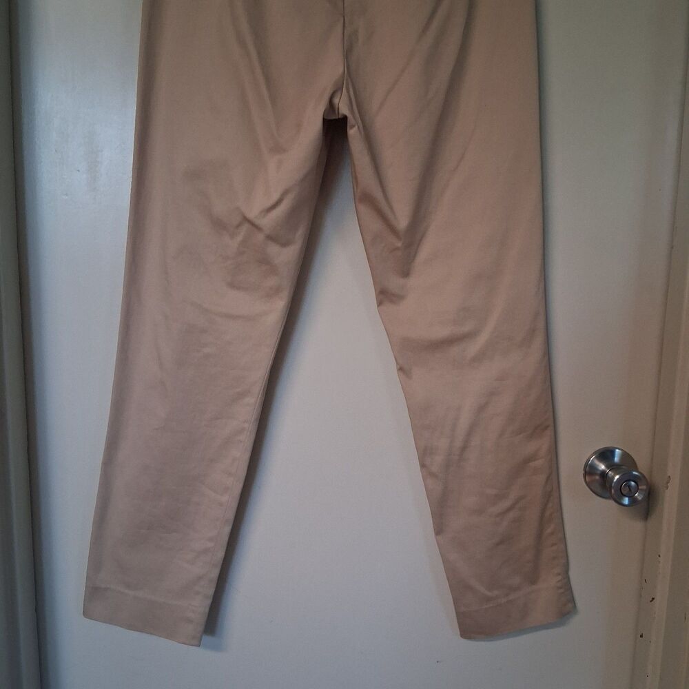 Ralph Lauren Sport Slim Fit Mid-Rise Khaki Chino Trousers Size 8 Minimalist - Picture 9 of 12